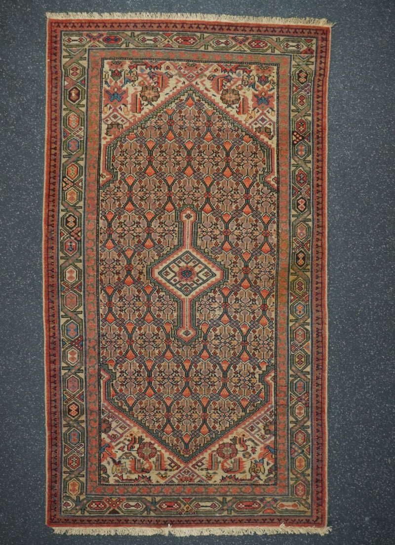 Antique Malayer Rug 3'8'' x 6'7''
