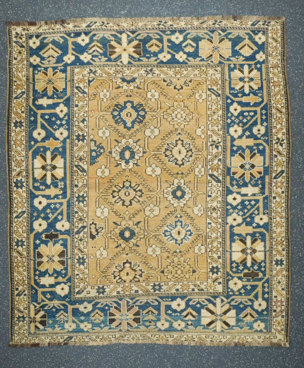 Caucasus Shirvan Wool on Cotton 4'3''x4'10''