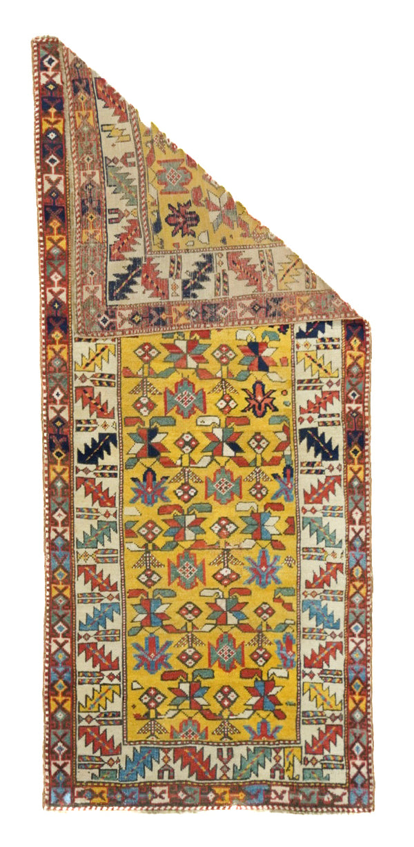 Antique Kazak Rug 3' x 7'1''