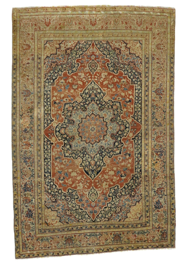 Persia Haji Jalili Tabriz Wool on Cotton 3'9''x5'8''