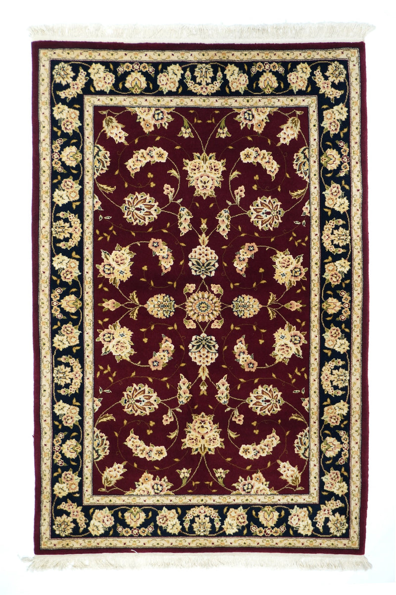 Tabriz Desgin Wool, Silk, Cotton 3'9'' x 5'9''
