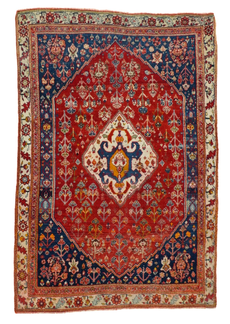 Antique Qashqai Rug 3'5'' x 5'