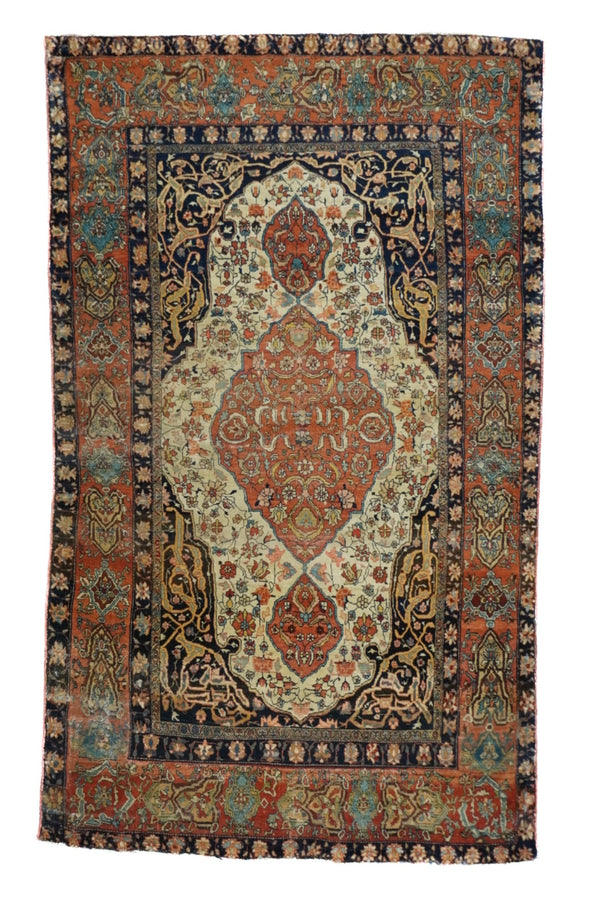 Persia Farahan Sarouk Wool on Cotton 4'x6'10''