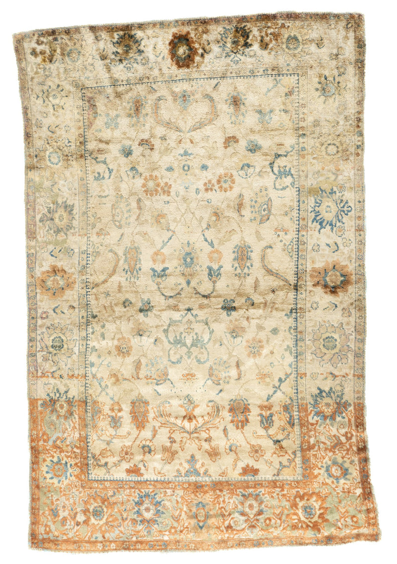 Antique Ziegler Mahal Rug 4'2'' x 6'6''