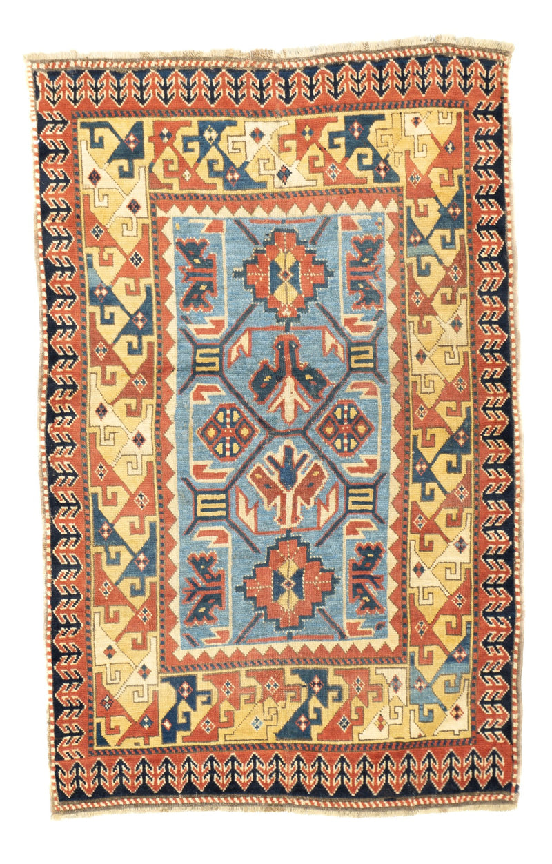 Caucasus Kazak Wool on wool 3'5''x5'2''