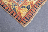 Antique Kazak Rug 3'5'' x 5'2''