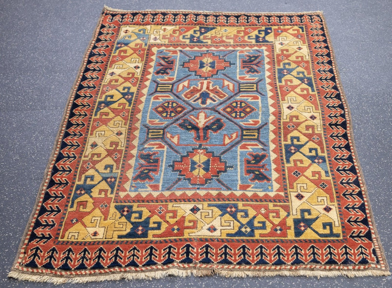 Antique Kazak Rug 3'5'' x 5'2''