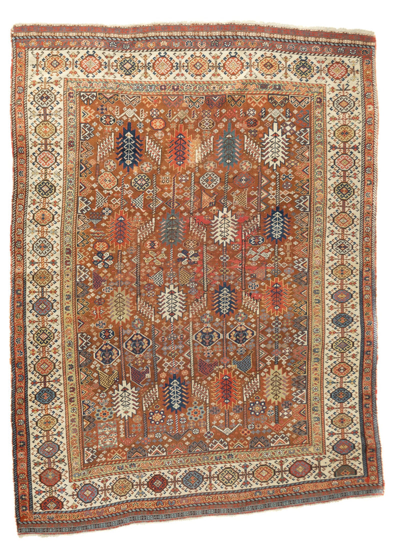 Antique Qashqai Rug 5'8'' x 7'7''