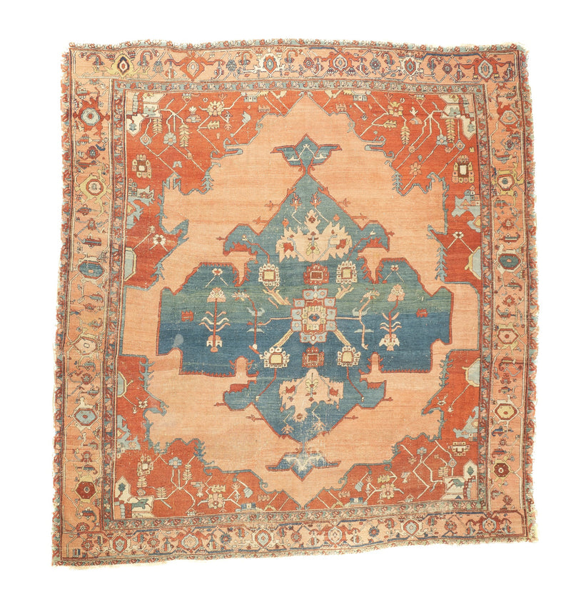 Antique Serapi Rug 9'3'' x 9'11''