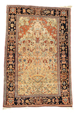 Persia Mohtasham Kashan Wool on Cotton 4'4''x6'8''