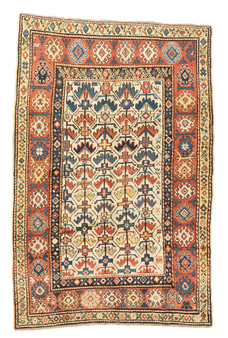 Antique Kazak Rug 4'9'' x 7'
