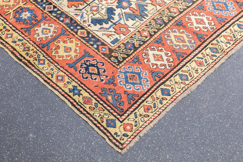 Antique Kazak Rug 4'9'' x 7'