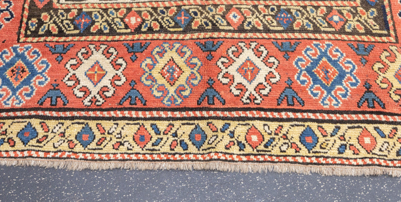 Antique Kazak Rug 4'9'' x 7'