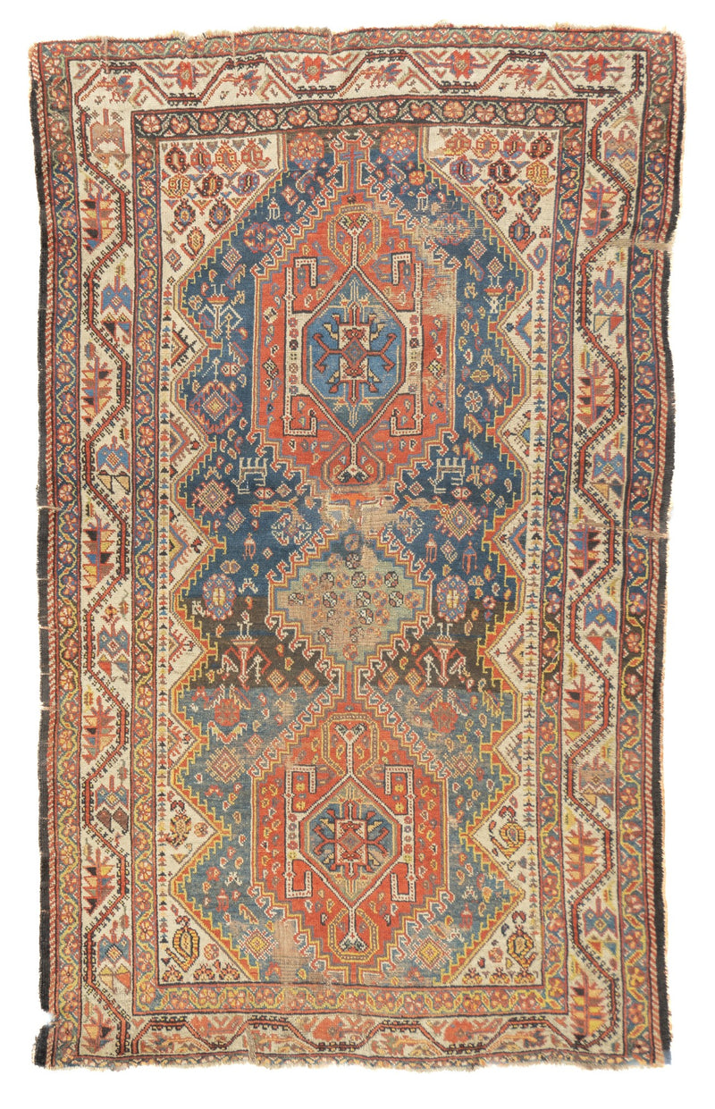 Persia Qashqai Wool on wool 4'5''x7'8''