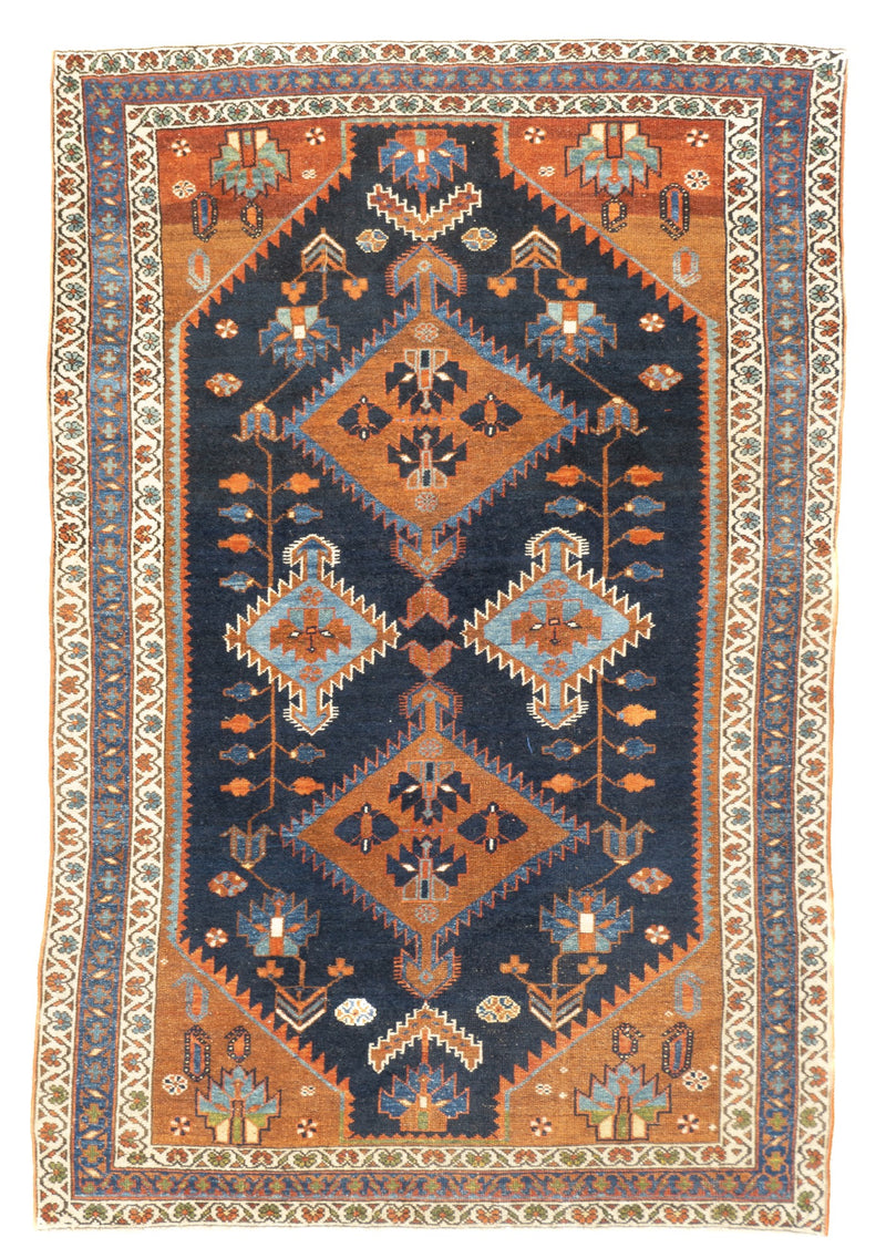 Antique Malayer Rug 4'2'' x 6'4''