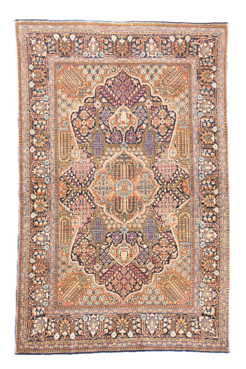 Persia Dabir Kashan Wool on Cotton 4'5''x6'10''