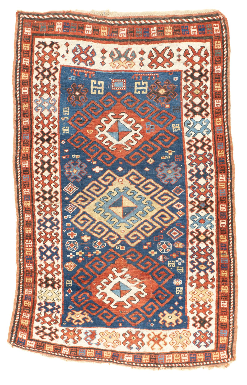 Antique Kazak Rug 3'7'' x 5'6''