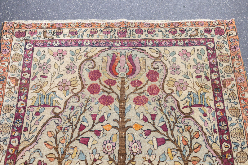 Antique Tehran Rug 3'4'' x 5'6''