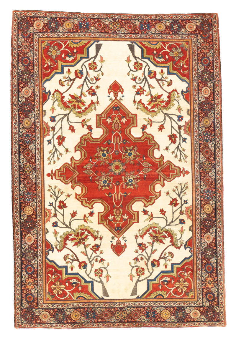 Persia Farahan Sarouk Wool on Cotton 4'2''x6'3''