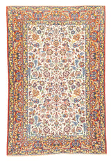 Persia Isfahan Wool On Silk 3'5''x5'2''