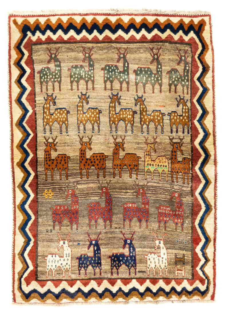 Vintage Gabbeh Rug 4'8'' x 6'5''