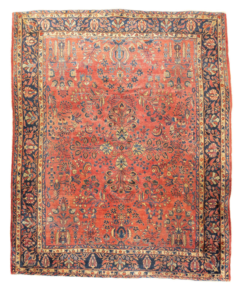 Antique Sarouk Rug 9'2'' x 11'3''