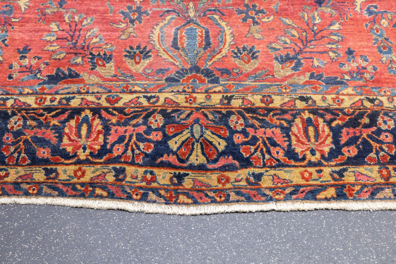 Antique Sarouk Rug 9'2'' x 11'3''