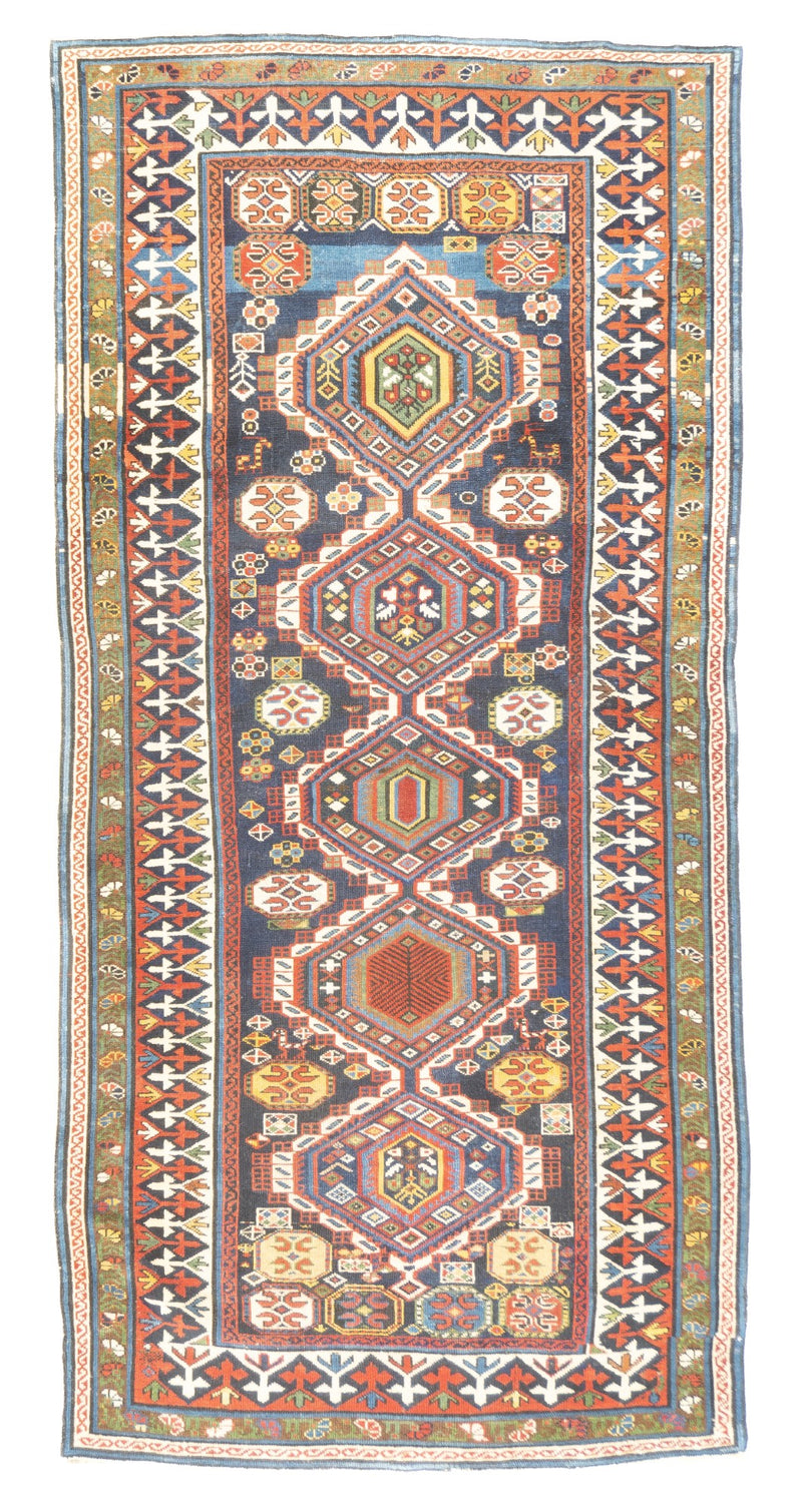 Antique Shirvan Rug 4'2'' x 8'7''