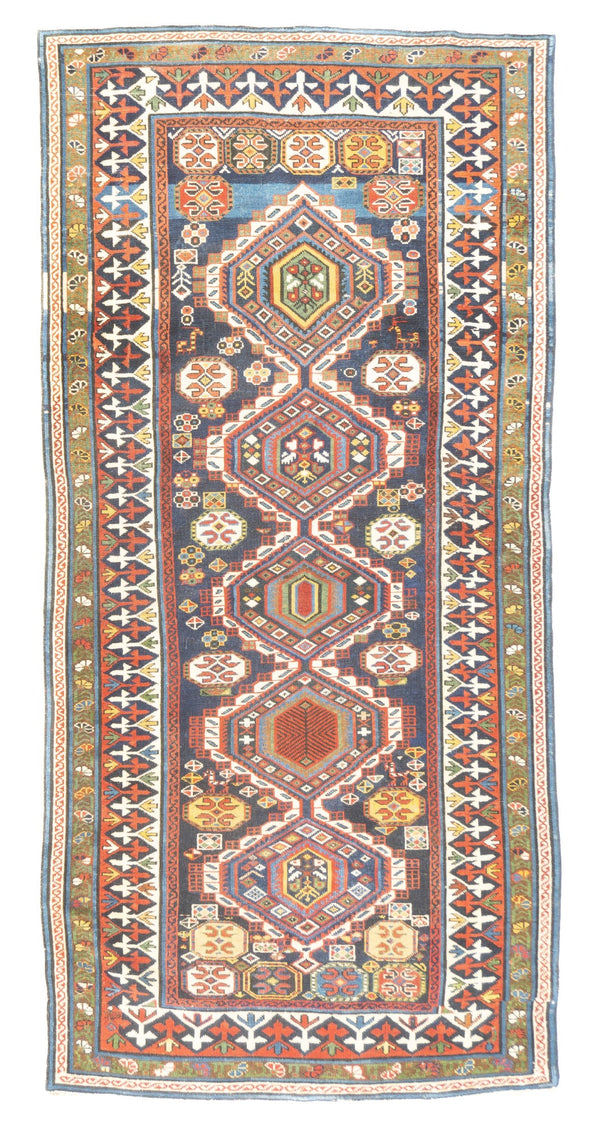 Caucasus Shirvan Wool on Cotton 4'2''x8'7''