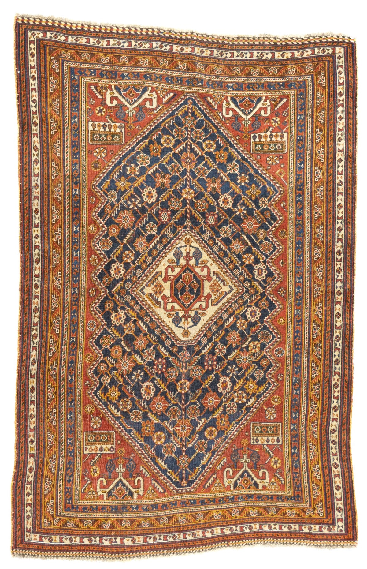 Antique Qashqai Rug 4'7'' x 7'2'' – finerugsny
