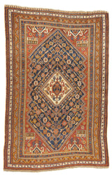 Persia Qashqai Wool on wool 4'7''x7'2''