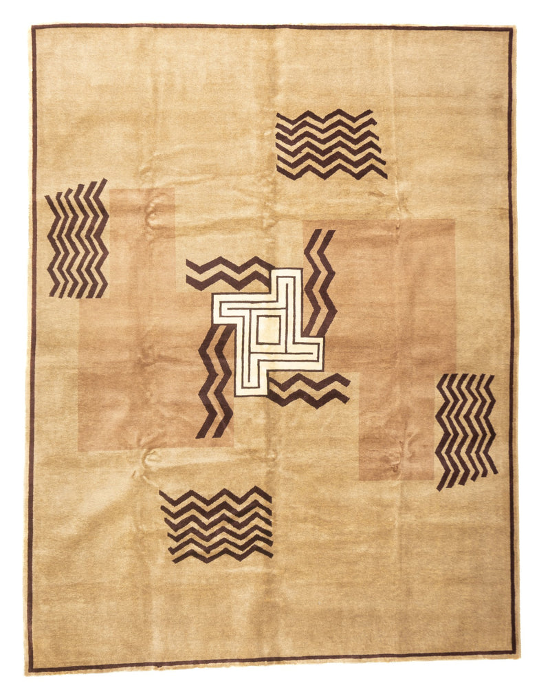 French Art Deco Rug 7'1'' x 9'3''