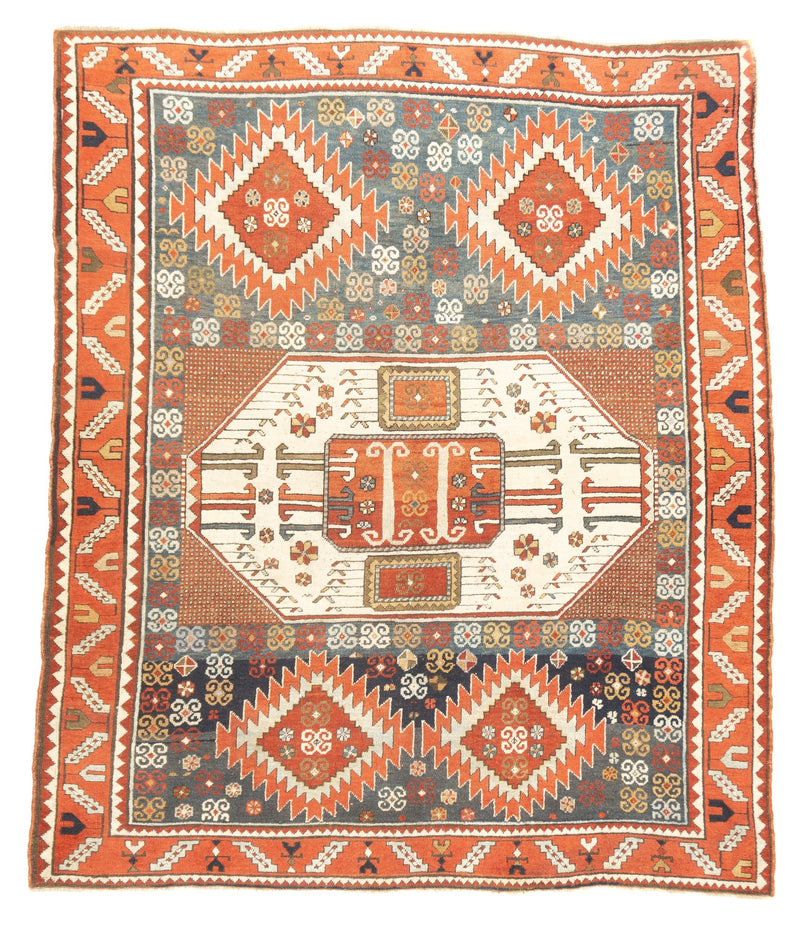 Antique Kazak Rug 6'8'' x 7'11''