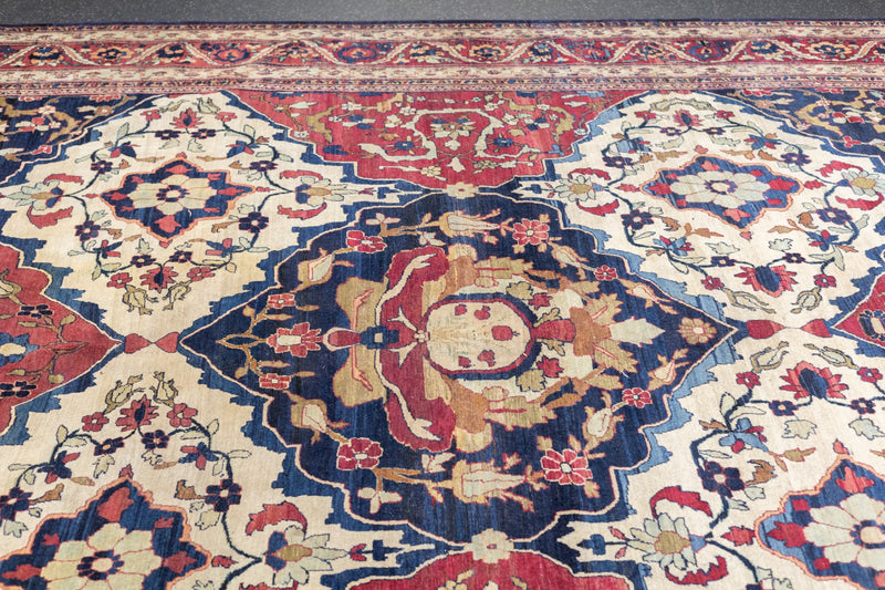 Antique Lavar Kerman Rug 8'11'' x 14'9''