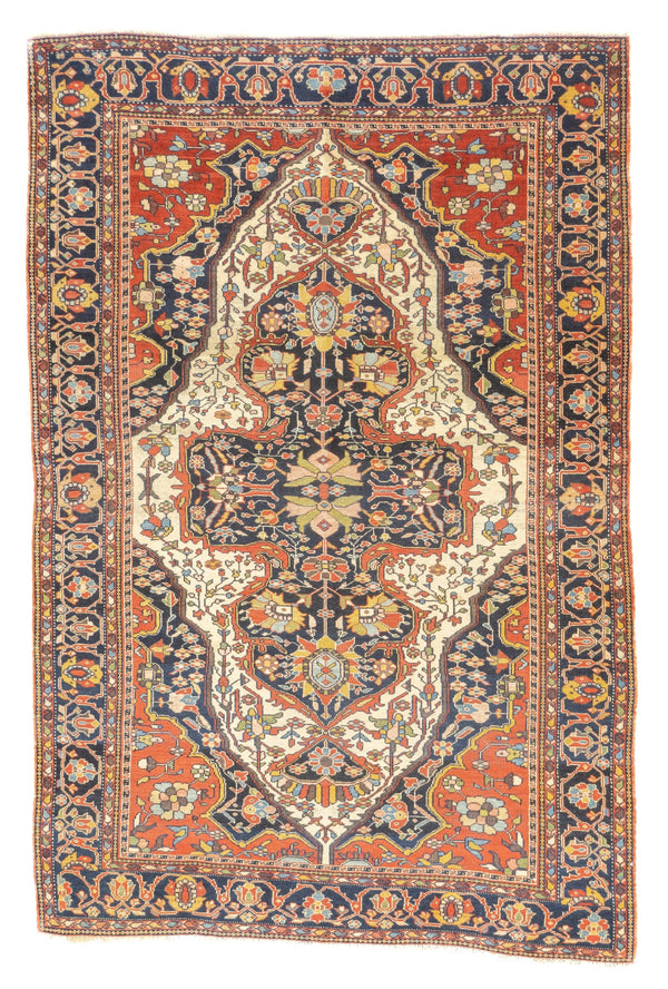 Persia Farahan Sarouk Wool on Cotton 4'1''x6'