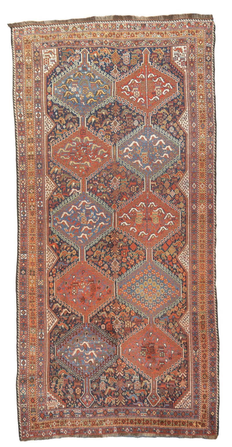 Antique Qashqai Rug 5'9'' x 11'8''