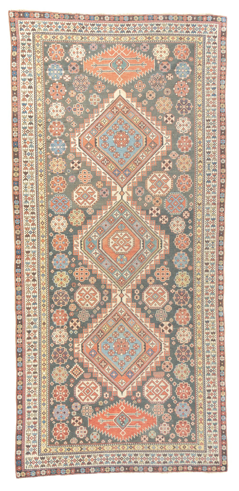 Caucasus Shirvan Wool on wool 4'9''x10'2''