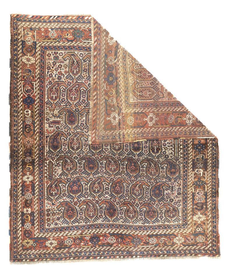 Antique Afshar Rug 5'2'' x 6'