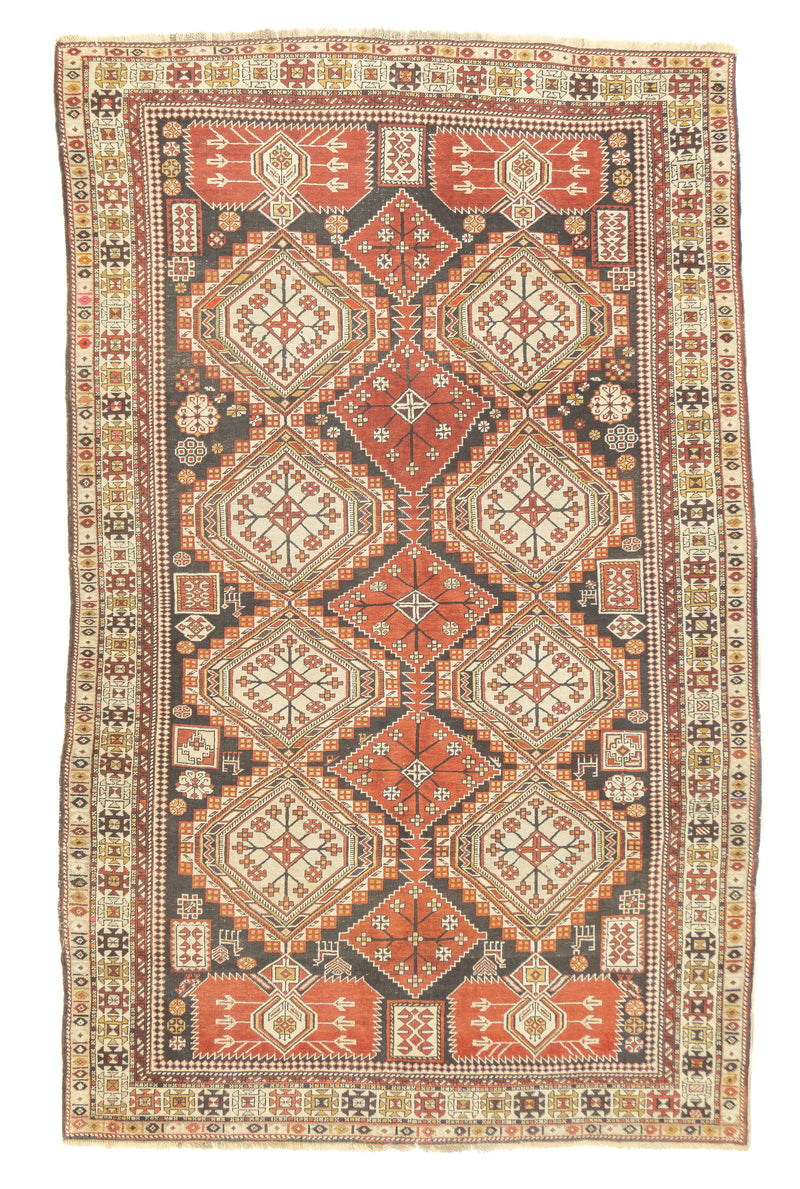 Antique Shirvan Rug 4'7'' x 7'4''