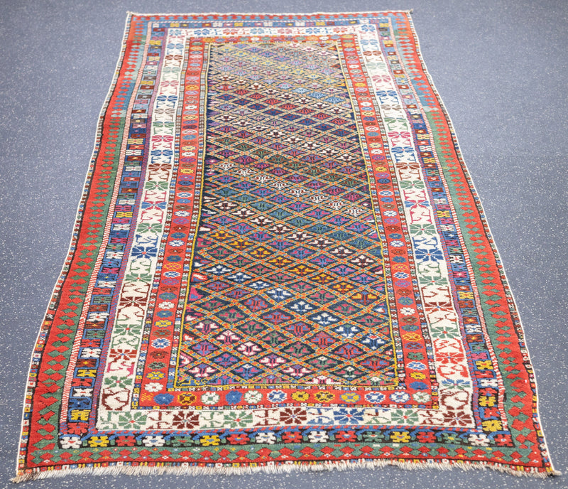 Antique Kazak Rug 3'7'' x 7'7''