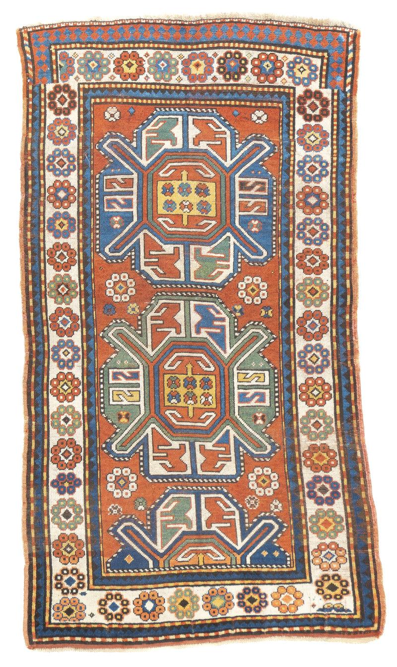 Antique Kazak Rug 3'5'' x 6'3''