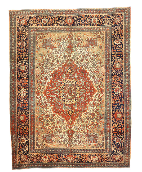 Persia Mothasham Kashan Wool on Cotton 8'7''x11'4''
