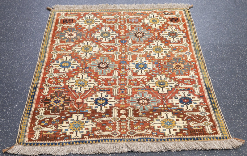 Antique Shirvan Rug 3'5'' x 4'3''