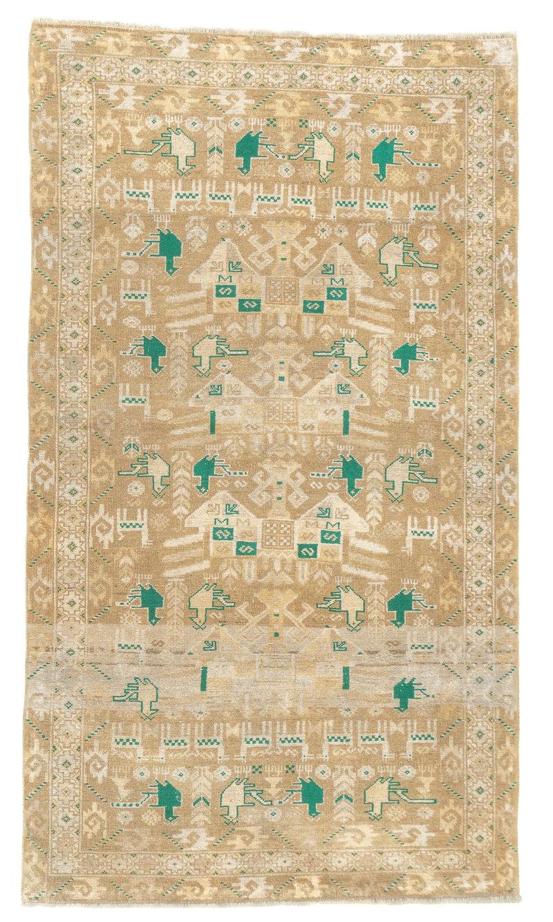 Antique Malayer Rug 3'5'' x 6'1''