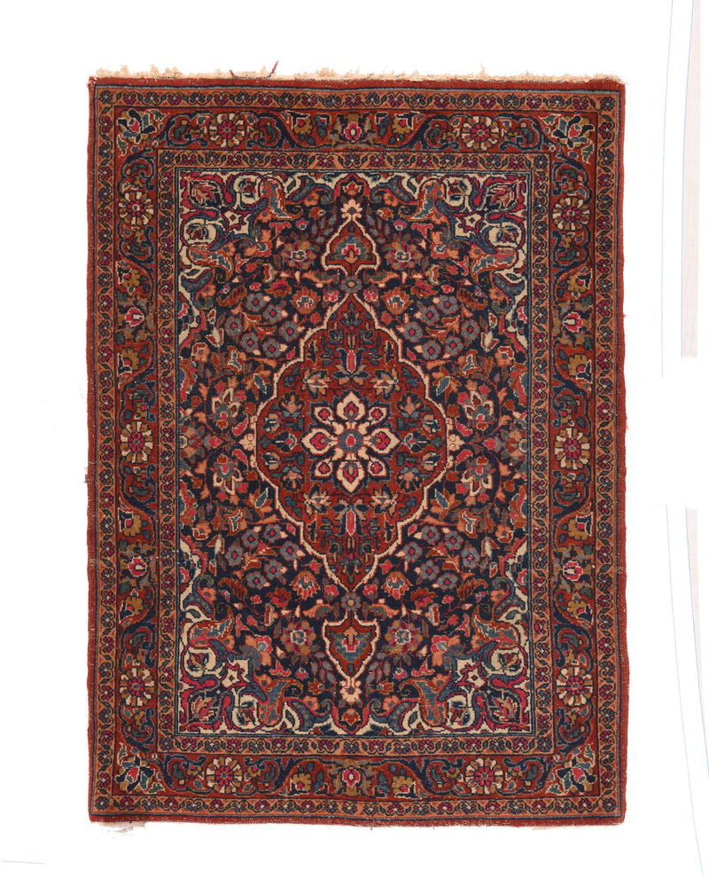 Vintage Kashan Rug 2'2'' x 2'11''