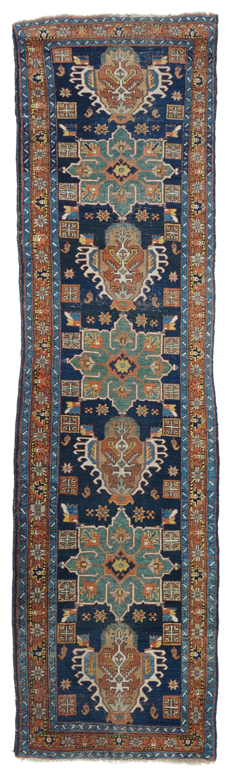 Antique Heriz Rug 2'8'' x 10'8''