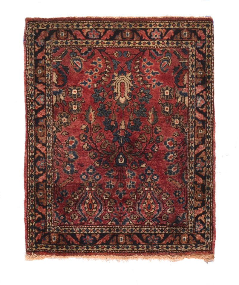 Antique Sarouk Rug 1'11'' x 2'5''