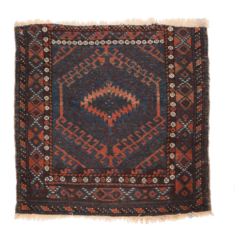 Antique Balouch Back Face Rug 2'1'' x 2'2''