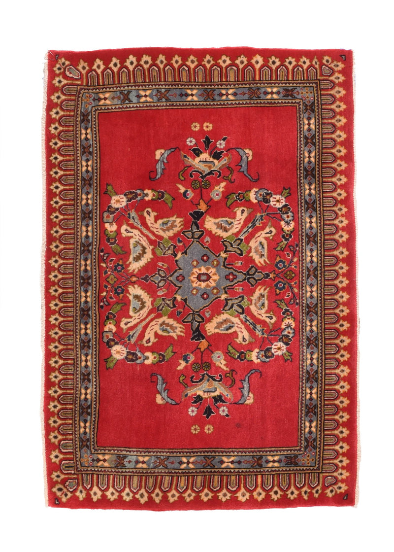 Iran Persian Kashan Wool on Cotton 2'2''x3'2''