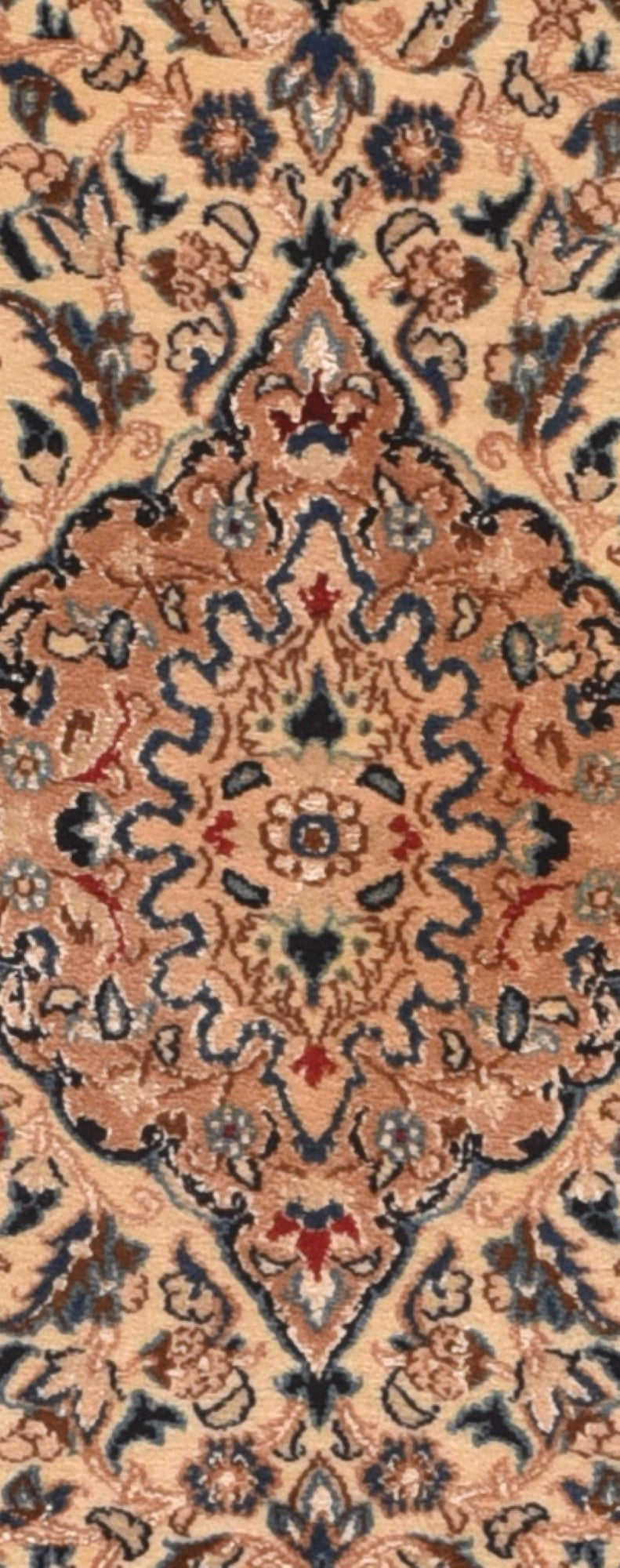 Persian Nain Wool & Silk on Cotton 1'8'' x 2'4''
